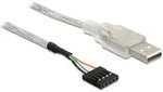 DeLOCK Cable USB 2.0-A male to pin header USB Kabel Silber