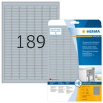 HERMA 4220, HERMA Typenschildetiketten A4 25x10 mm silber extrem stark haftend Folie