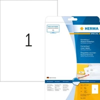 HERMA 4230, HERMA Korrektur-/Abdecketiketten A4 210x297 mm wei&szlig; Papier matt