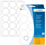 HERMA 2277, HERMA Verschlussetiketten &Oslash; 32 mm rund transparent extrem stark haftend