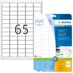 HERMA 4504, HERMA Adressetiketten Premium A4 38.1x21.2 mm runde Ecken wei&szlig; Papier