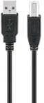 Goobay USB 2.0 Hi-Speed-Kabel, schwarz, 1.8m