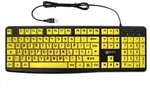 Geemarc Telecom 3521350020762 Tastatur Universal USB QWERTY Schwarz, Gelb