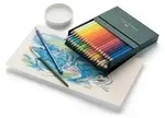 Faber-Castell Albrecht Durer Watercolor Pencils Gift Box of 36 colors, brush 36