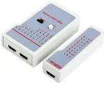 LogiLink WZ0017 Netzwerkkabel-Tester Violett, Wei&szlig;
