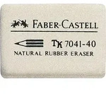 Faber-Castell 7041-40 Radierer Wei&szlig;
