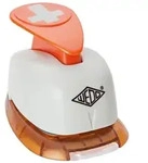 WEDO Motivlocher gro&szlig; Kreuz GrauOrange