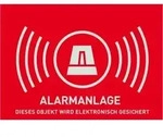 ABUS Warnaufkleber Alarm (ohne -Logo) 74 x 52,5 mm (Art.-Nr. AU1323)