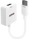Lindy 38146 Videokabel-Adapter HDMI Typ A (Standard) DisplayPort Wei&szlig;