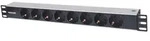 Intellinet 19" 8-fach Steckdosenleiste, Schutzkontakt, Power-LED, ohne
