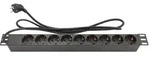 Alcasa GC-N0077 Verl&auml;ngerungskabel 1,8 m 9 AC-Ausg&auml;nge Drinnen Schwarz