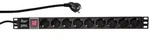LogiLink PDU9C02 Stromverteilereinheit (PDU) 9 AC-Ausg&auml;nge Schwarz
