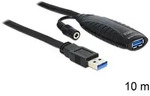 DeLOCK USB3.0-A - USB3.0-A, 10m USB Kabel USB 3.2 Gen 1 (3.1 Gen 1) USB A 5 Gbit/s