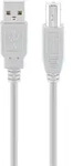 Goobay 68714 USB Kabel USB 2.0 5 m USB A USB B 0,48 Gbit/s Grau