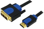 Logilink CHB3102, LogiLink CHB3102 Videokabel-Adapter 2 m HDMI DVI-D Schwarz, Blau