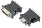 DVI-D (24+1) Adapter, VGA-Buchse, PVC, schwarz