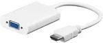Goobay HDMI - VGA/3.5mm, M/F HDMI Typ A (Standard) VGA (D-Sub) + 3.5mm Wei&szlig;