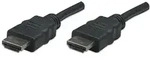 Manhattan High Speed HDMI Kabel, HDMI Stecker auf Stecker, geschirmt, schwarz, 7,5 m