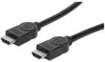 Manhattan High Speed HDMI Kabel, 3D, 4K@30Hz, HDMI Stecker auf Stecker, geschirmt,