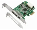Dawicontrol DC-FW800 FireWire PCIe Hostadapter Schnittstellenkarte/Adapter IEEE