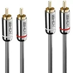 Lindy 35346 Audio-Kabel 2 m 2 x RCA Anthrazit