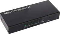 Club 3D CSV-1380, Club 3D CLUB3D HDMI 4K@60Hz UHD Splitter AC Power 4 ports