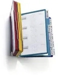 Durable VARIO Dokumentenanzeige-Karussell Wand Portr&auml;t A4