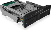 Icy Box IB-173SSK, ICY BOX IB-173SSK, 2fach Wechselrahmen f&uuml;r SATA/SAS, 1x 2,5" + 1x