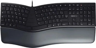 Cherry JK-4500FR-2, CHERRY KC 4500 ERGO Tastatur Universal USB AZERTY Franz&ouml;sisch
