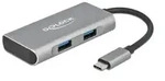 DeLOCK Externer USB 10 Gbps USB Type-C Hub mit 2 x USB Typ-A und 2 x USB Type-C