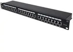 Intellinet 24-Port Cat6a Patchpanel, geschirmt, FTP, 1 HE, Klemmleisten mit 90...