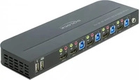 Delock 11483, DeLOCK HDMI KVM Switch 4K 60 Hz mit USB 3.0 und Audio