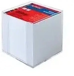 Herlitz 10410801 Notizpapier-Spender Quadratisch Kunststoff Wei&szlig;