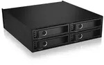 ICY BOX IB-2242U2K, Back Plane, 4x 2,5" (6-15 mm high) U.2/SAS/SATA in 1x 5,25" bay,