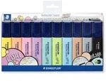 Staedtler 364 C Marker 10 St&uuml;ck(e) Mei&szlig;el Schwarz, Braun, Hellblau, Hellgrau,