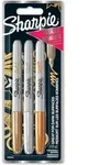 Sharpie 1986006 Marker 3 St&uuml;ck(e) Feine Spitze Bronze, Gold, Silber