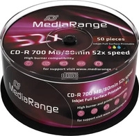MediaRange MR208, MediaRange MR208 CD-Rohling CD-R 700 MB 52x 50 St&uuml;ck(e)