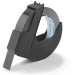 DYMO Original Pr&auml;geband | 3D wei&szlig; auf schwarz | 9 mm x 3 m | selbstklebendes