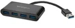 Kensington UH4000 4 Port Hub, USB 3.0 &ndash; schwarz