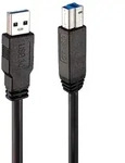 Lindy 43098 USB Kabel USB 3.2 Gen 1 (3.1 Gen 1) 10 m USB A USB B 5 Gbit/s Schwarz