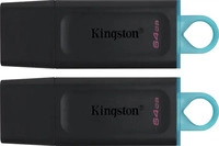 Kingston DTX/64GB-2P, Kingston Technology DataTraveler Exodia Schwarz + T&uuml;rkis - 2