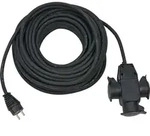 Brennenstuhl 1167820301 Verl&auml;ngerungskabel 25 m 3 AC-Ausg&auml;nge Drau&szlig;en Schwarz