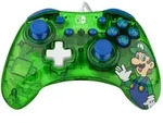 PDP Rock Candy: Luigi Lime Blau, Gr&uuml;n, Durchscheinend USB Gamepad Analog / Digital