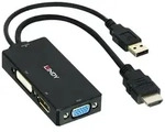 Lindy 38182 Videokabel-Adapter 0,15 m Schwarz