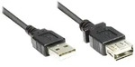 Alcasa 2511-OF01S USB Kabel USB 2.0 0,15 m USB A 0,48 Gbit/s Schwarz