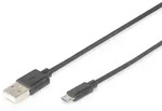 Digitus USB-A &ndash; Micro-B Anschlusskabel, 1m