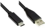 Alcasa GC-M0116 USB Kabel 0,5 m USB Typ-C USB Typ-A Schwarz