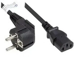 Alcasa P0130-S050 Stromkabel Schwarz 5 m CEE7/7 IEC C13