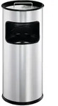 Durable 333023 M&uuml;lleimer 17 l Rund Metall Silber