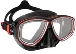 Cressi - Prisma - Tauchmaske - Farbe: Schwarz/Rot